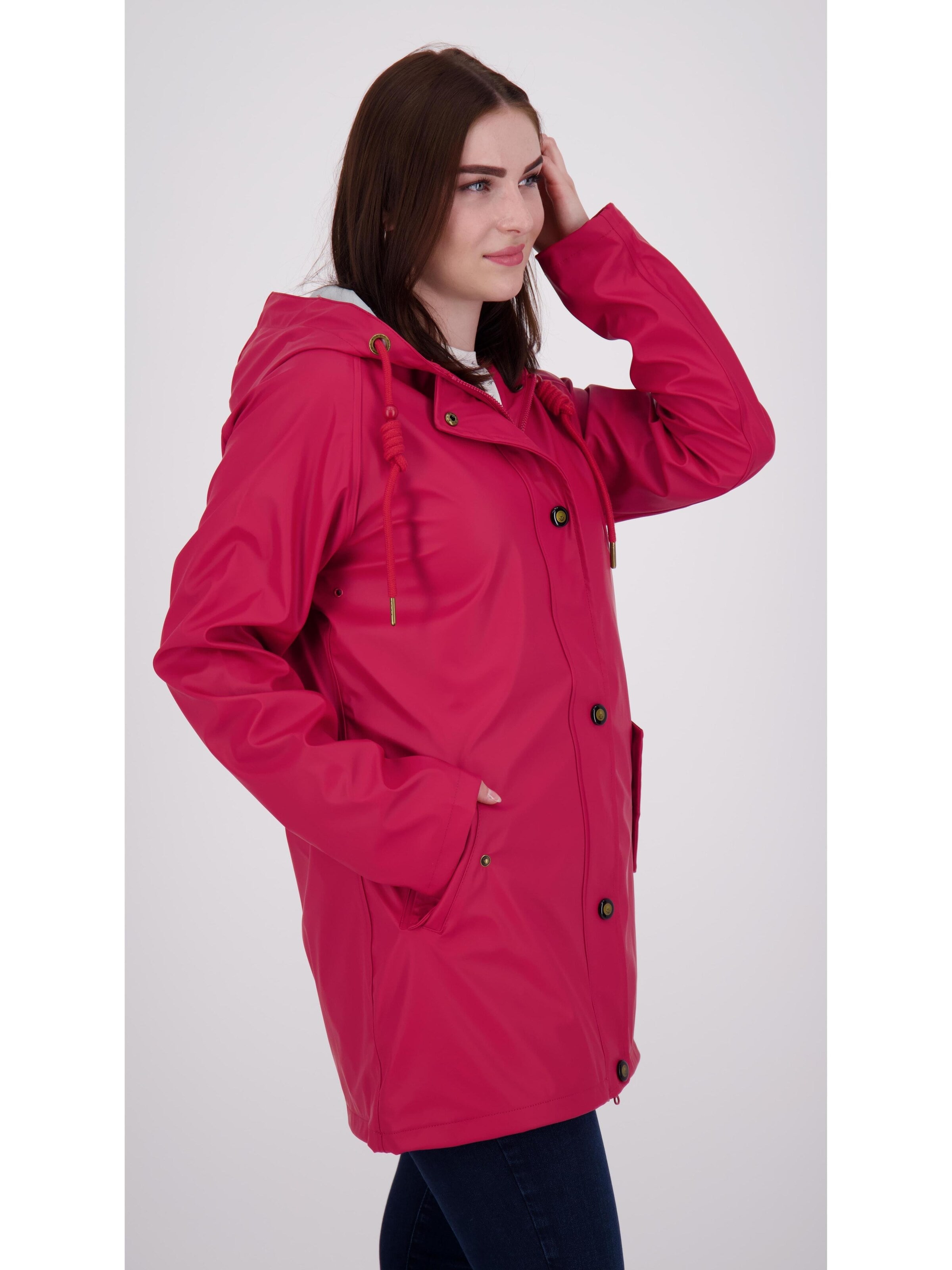 ankerglut Raincoat 'Friesennerz HEAVN WMN' in Red
