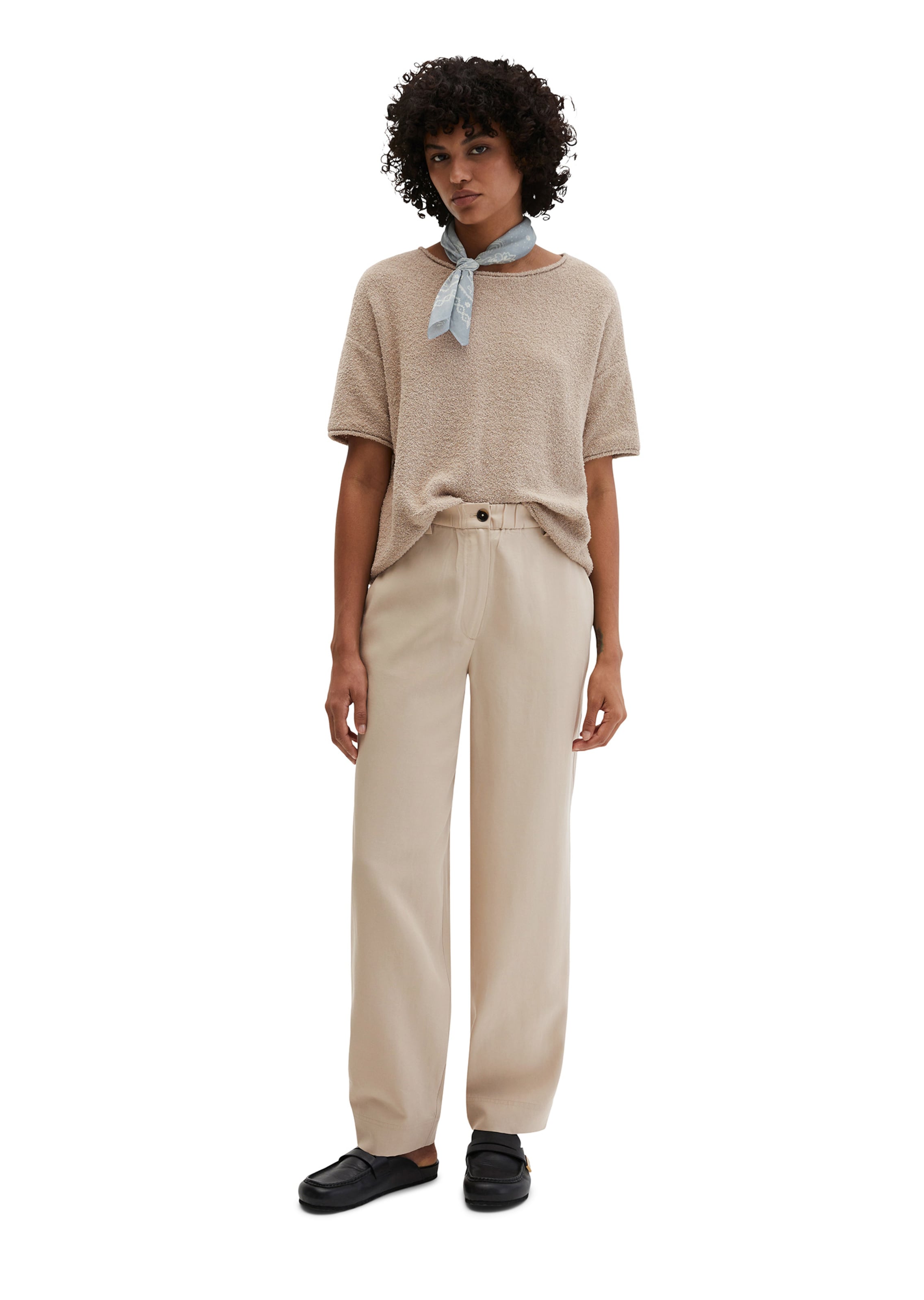Marc O'Polo Barrel Trousers in Beige
