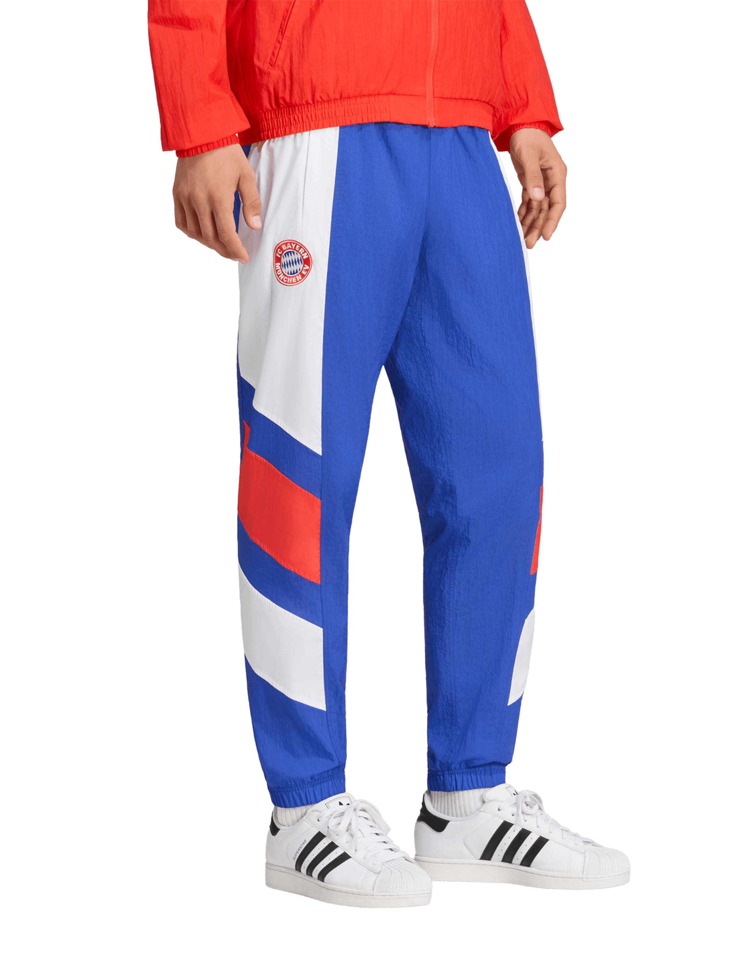 ADIDAS ORIGINALS regular Παντελόνι φόρμας 'FC Bayern' σε μπλε: μπροστά