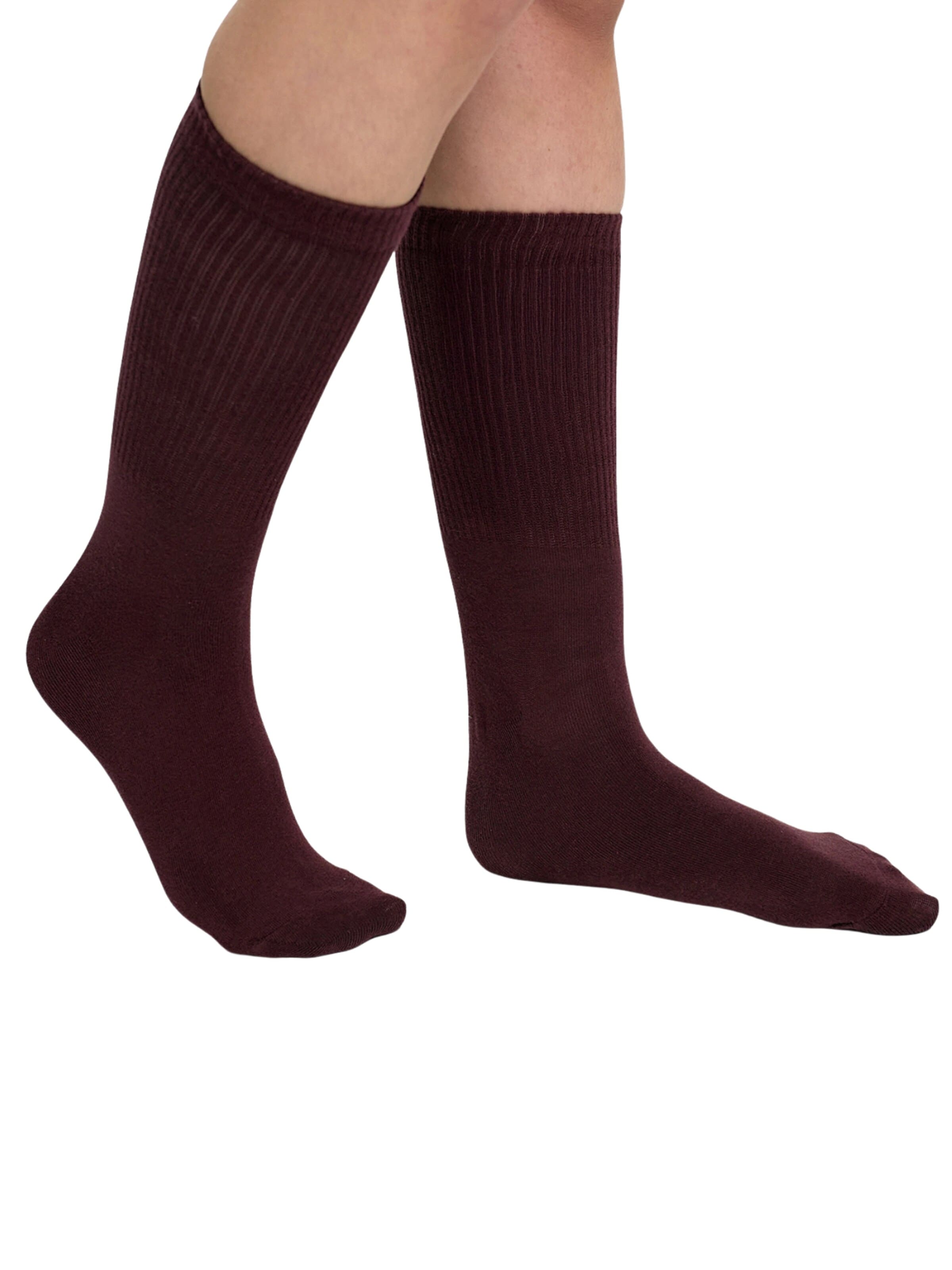 cfab (formerly creamy fabrics) - Calcetines 'Lange Sportsocken | 4er Pack' en rojo: frente