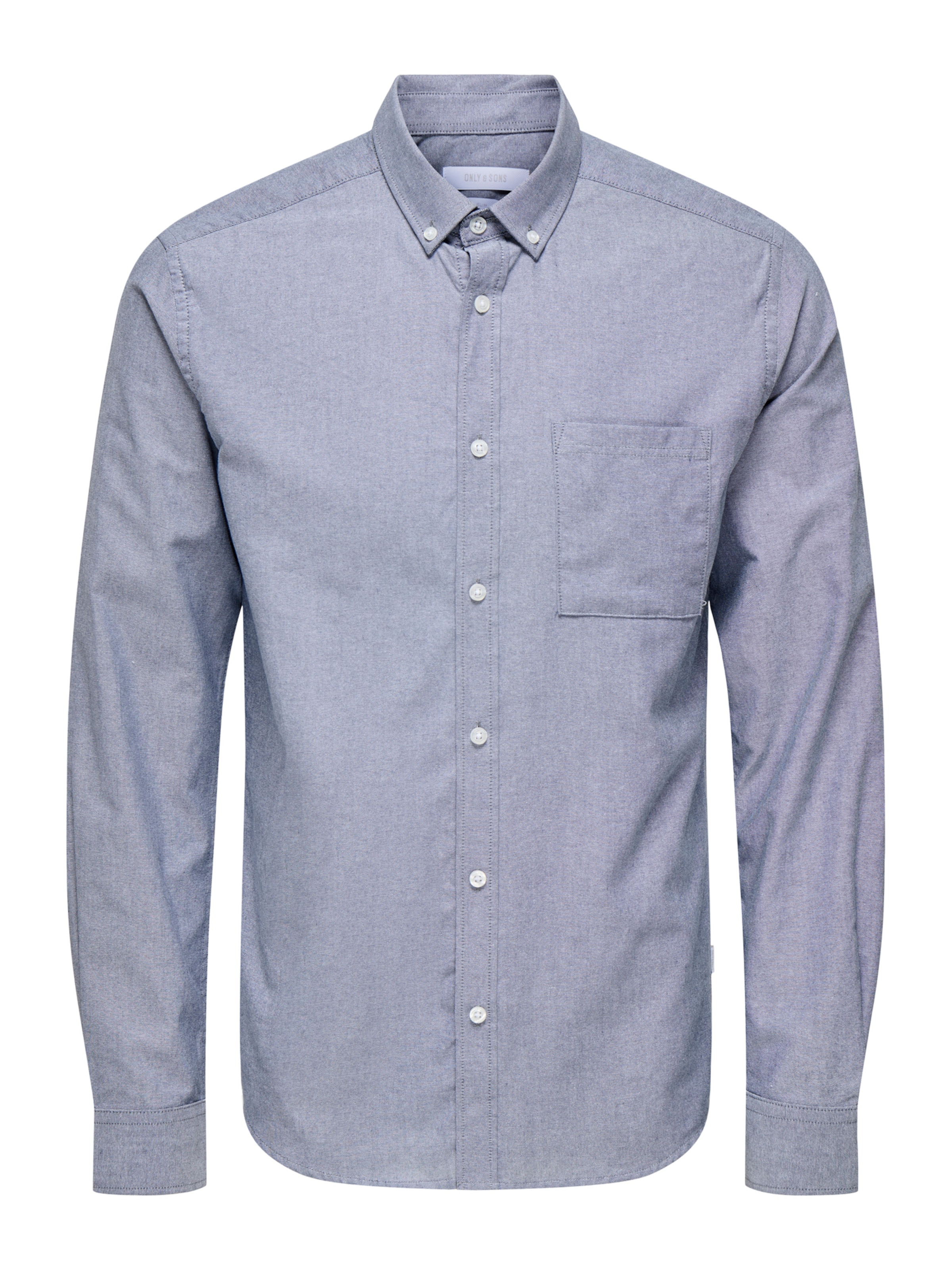 Only & Sons Triiksärk 'ALVARO', värv sinine: eest vaates