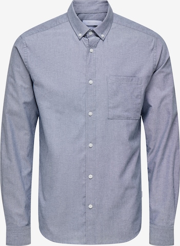 Only & Sons Рубашка 'ALVARO' в Синий: спереди