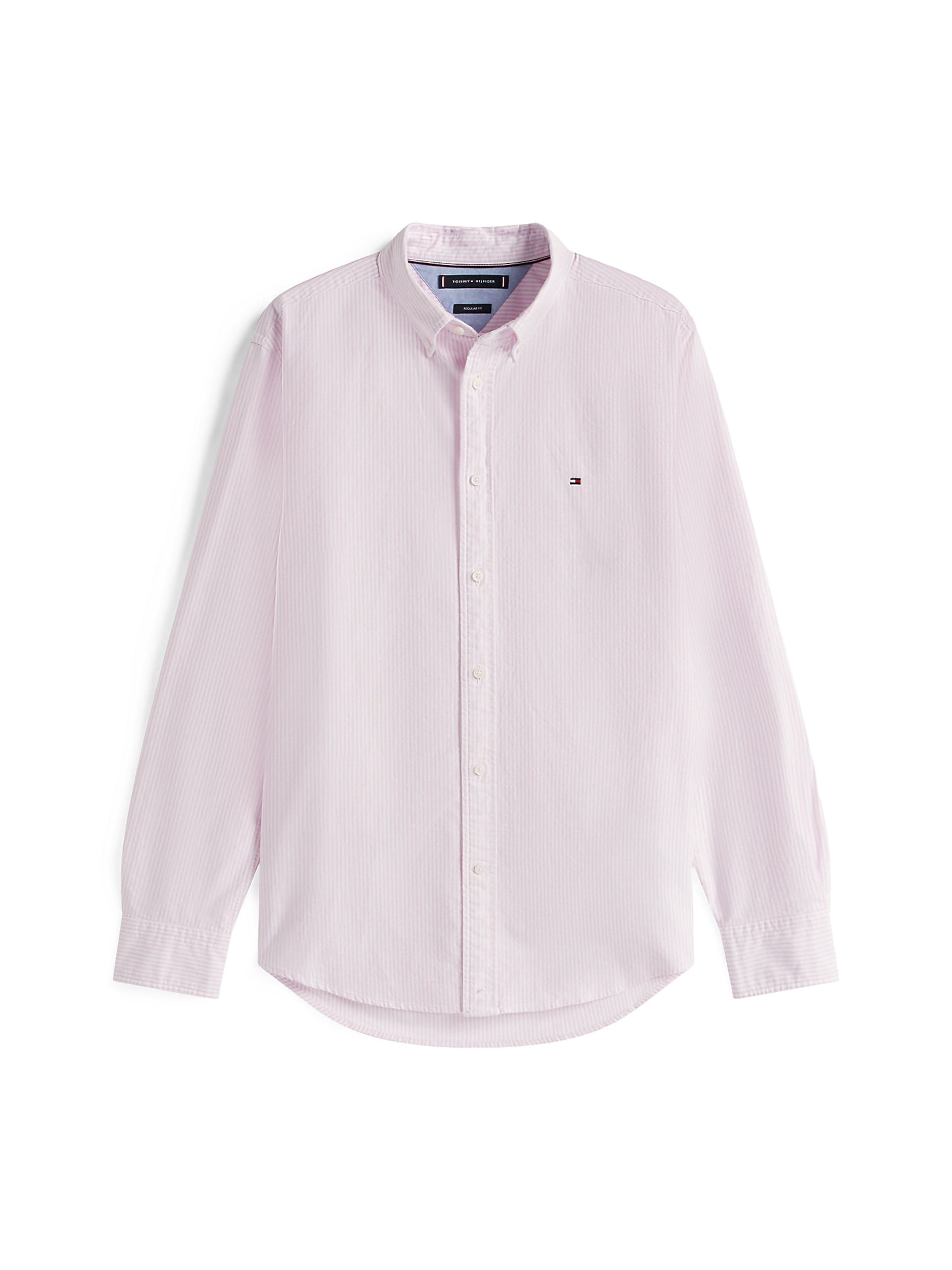 TOMMY HILFIGER Overhemd 'Heritage' in Roze: voorkant