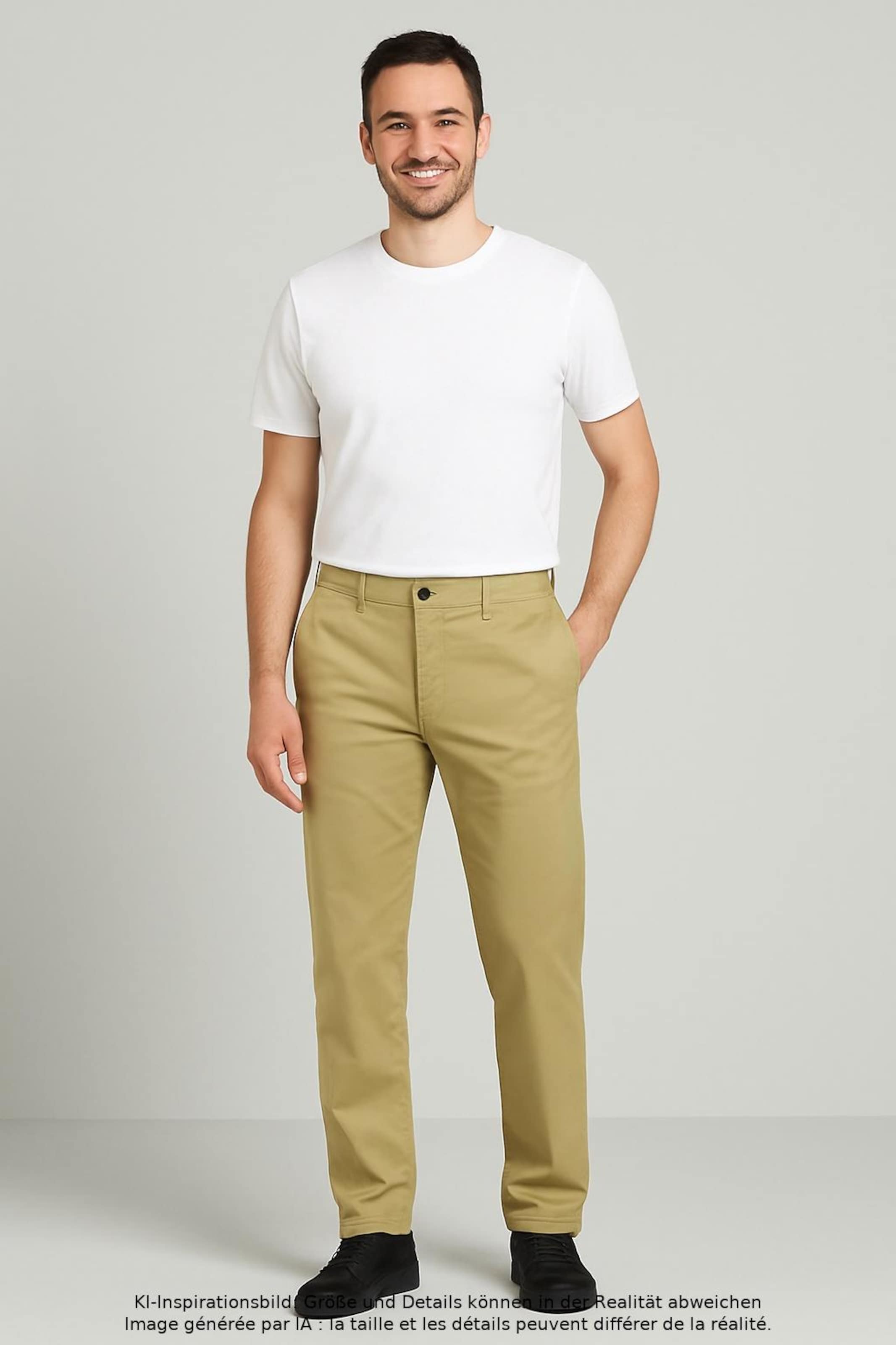 BOSS Orange Pants in 38 in Beige: front