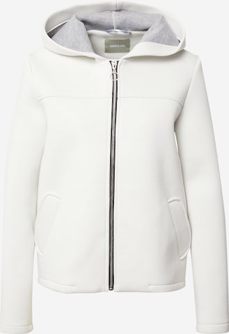 Amber & June Between-Season Jacket in White: front