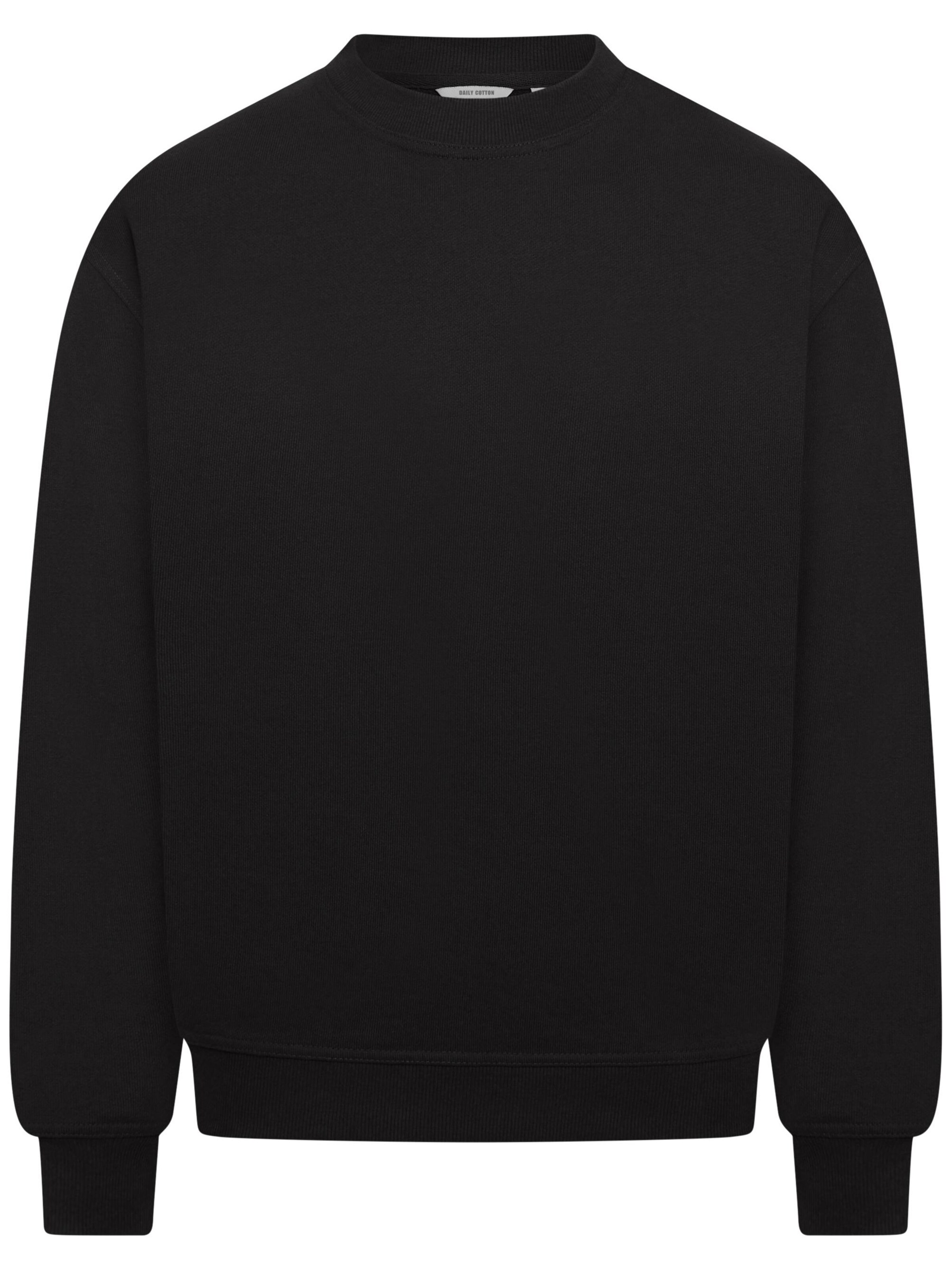 Daily Cotton Sweatshirt 'DCSORIA' in Black