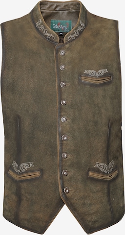 Gilet folklorique Rißberg en marron : devant