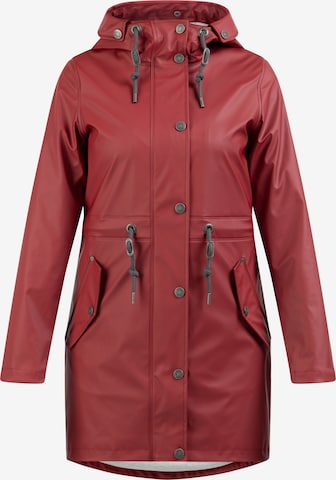 Manteau fonctionnel Usha en rouge : devant