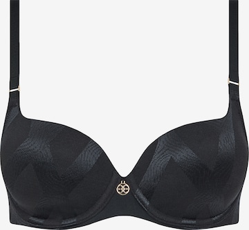 Chantelle T-Shirt BH 'Glaze' in Schwarz: Vorderseite