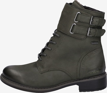 JOSEF SEIBEL Schnürstiefelette 'Selena 51' in Grün: Vorderseite