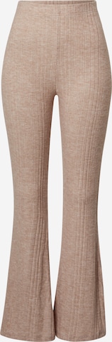 Miss Selfridge Flared Trousers in Beige: front