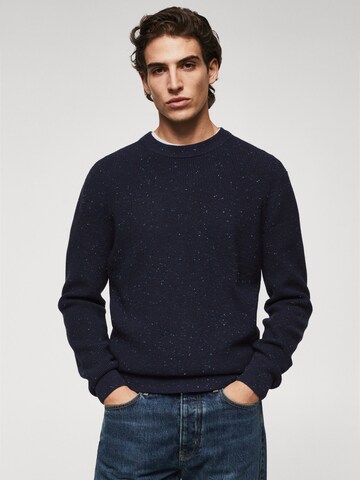 MANGO MAN Pullover 'Niza' in Blau: predná strana