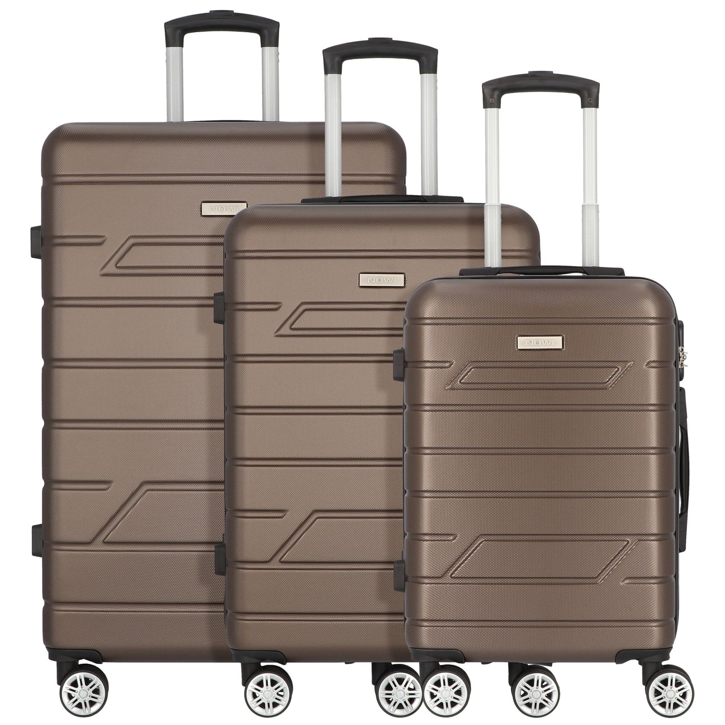 Set di valigie 'Bergamo ' di Nowi in bronzo: frontale
