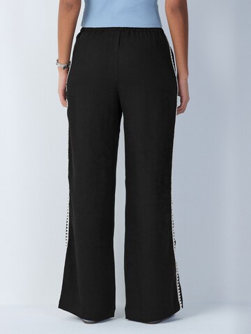 Wide Leg Pantalon Next en noir