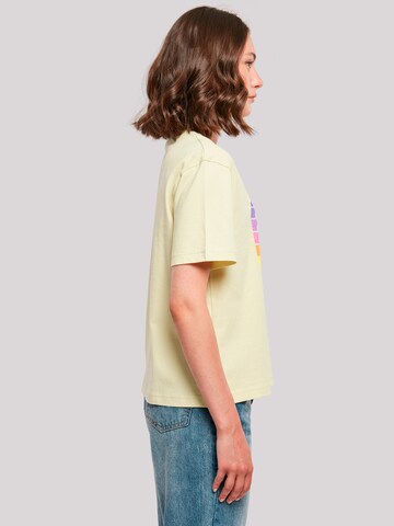 F4NT4STIC Shirt 'Alien Peace Sunset' in Yellow