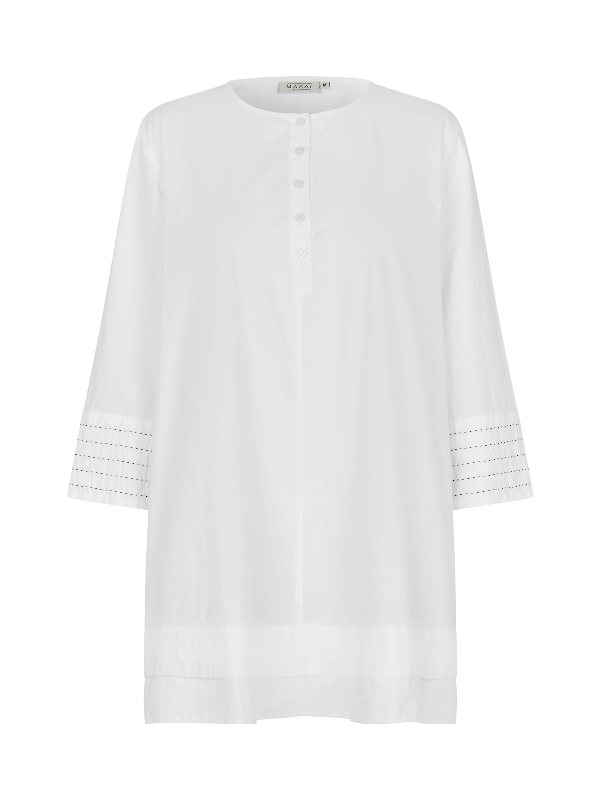 Masai Tunika 'Gisalle' i hvid: forside