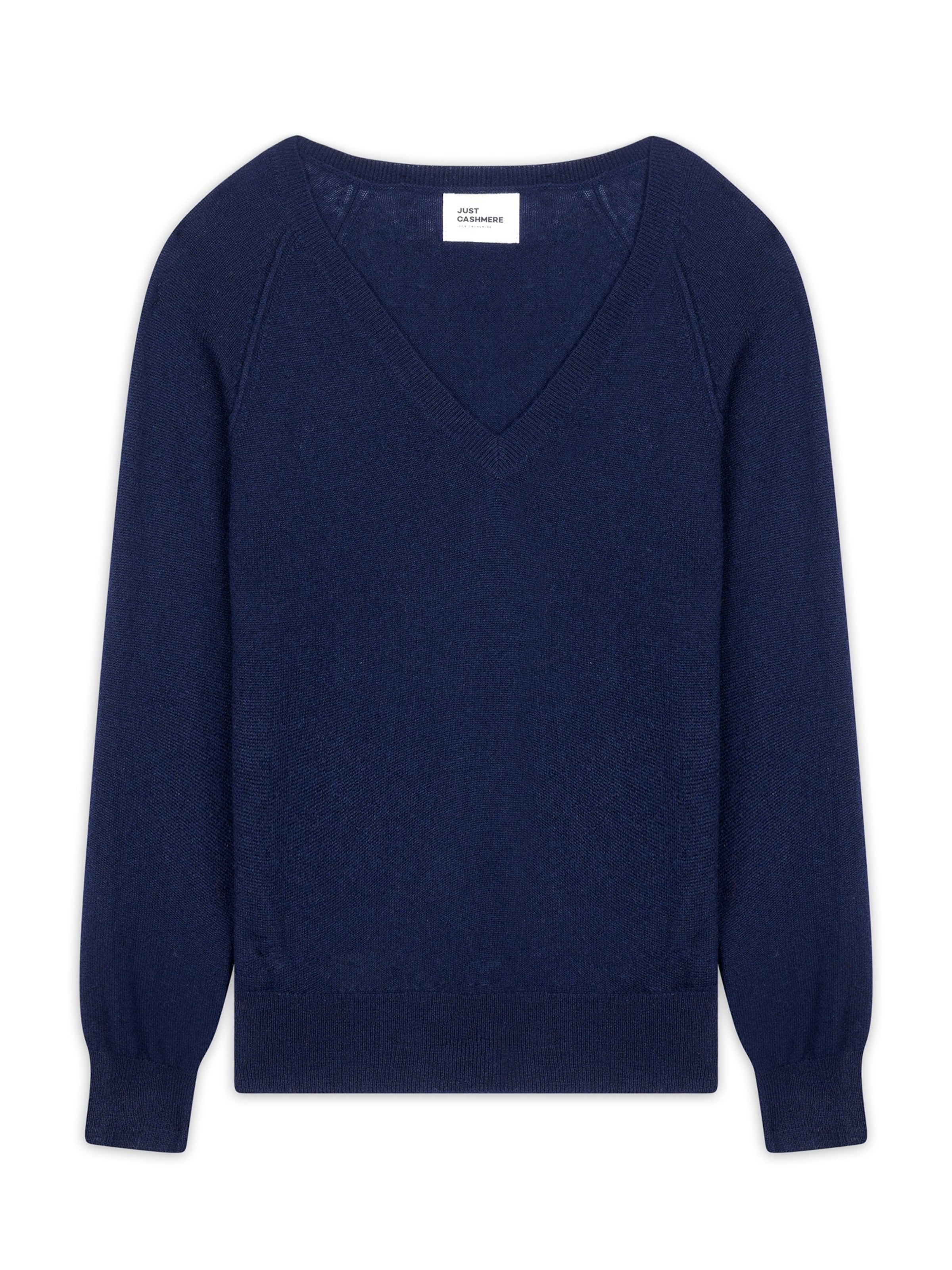 Pulover 'Phoebe' de la JUST CASHMERE pe albastru: față