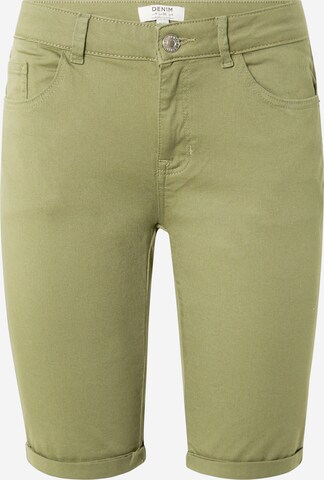 Dorothy Perkins Slimfit Jeans i grön: framsida