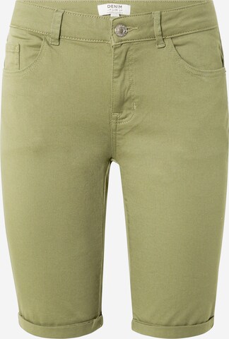 Dorothy Perkins Slimfit Jeans in Groen: voorkant