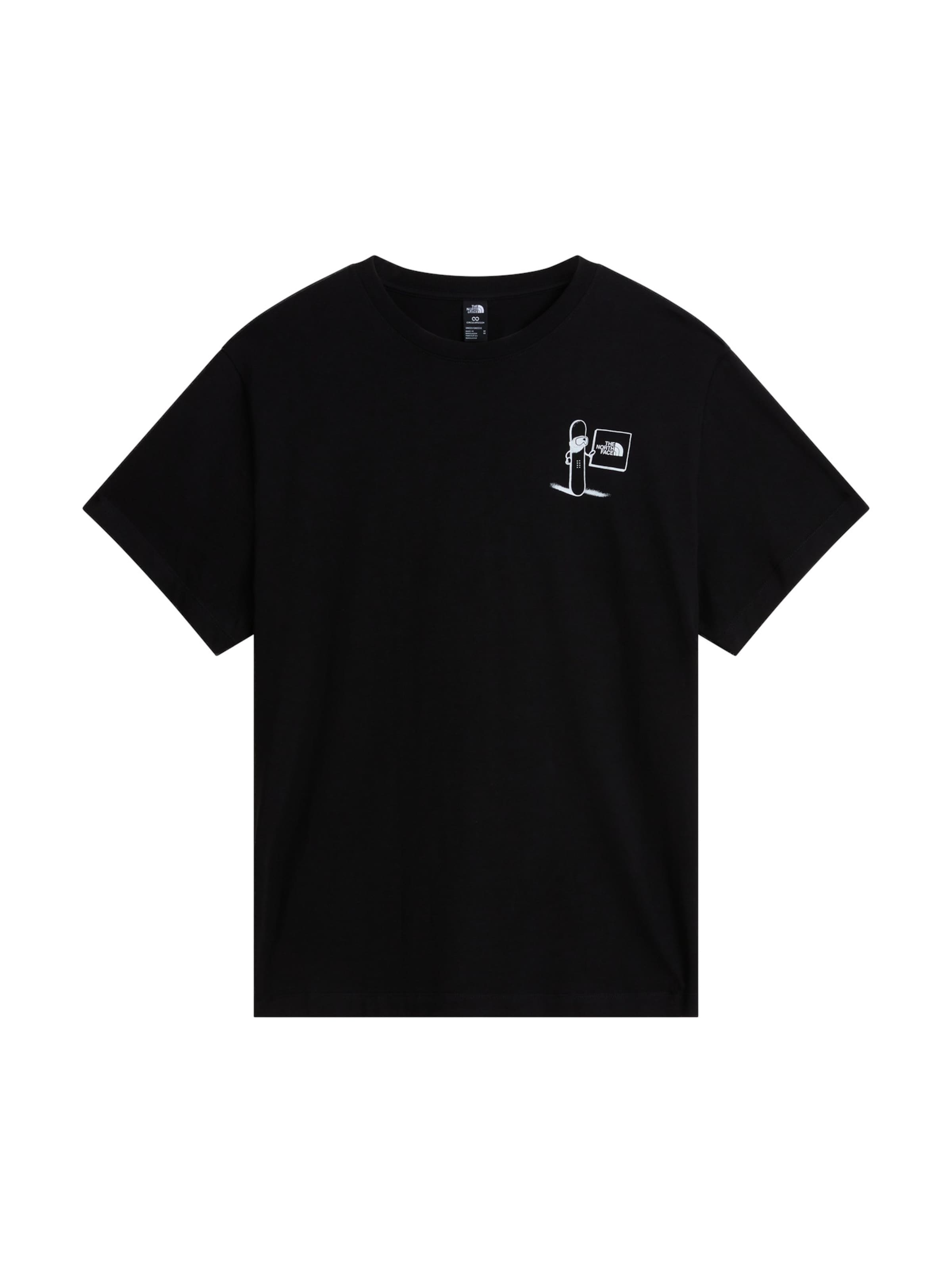 Maglietta di THE NORTH FACE in nero: frontale
