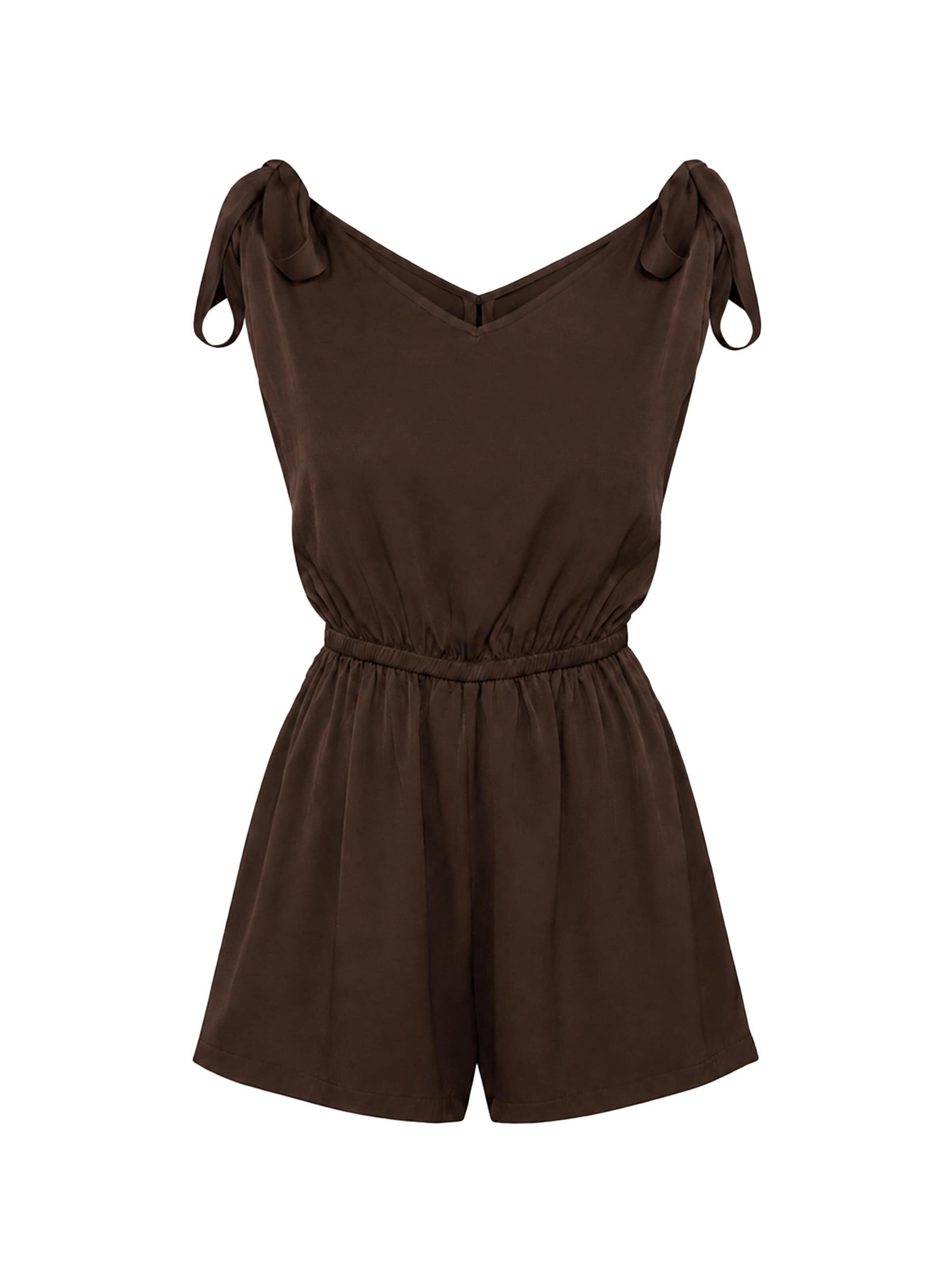 REGINA FASHION Jumpsuit in Brown: front