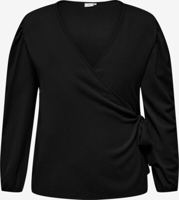 ONLY Carmakoma Bluse in Schwarz: predná strana