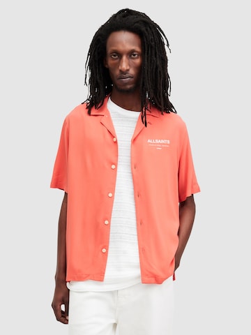 AllSaints Regular Fit Hemd 'ACCESS' in Orange