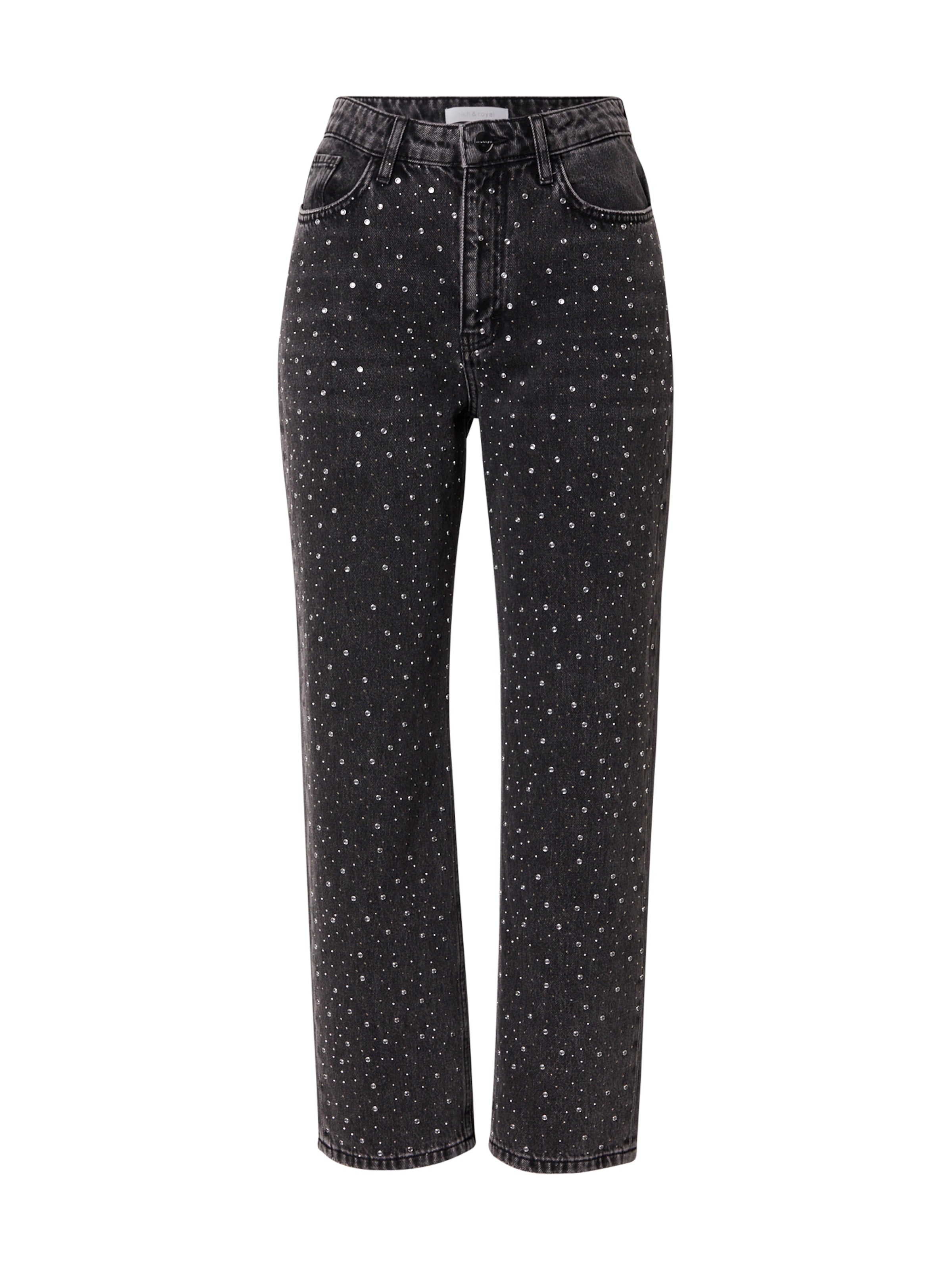 Rich & Royal Loose fit Jeans in Black: front