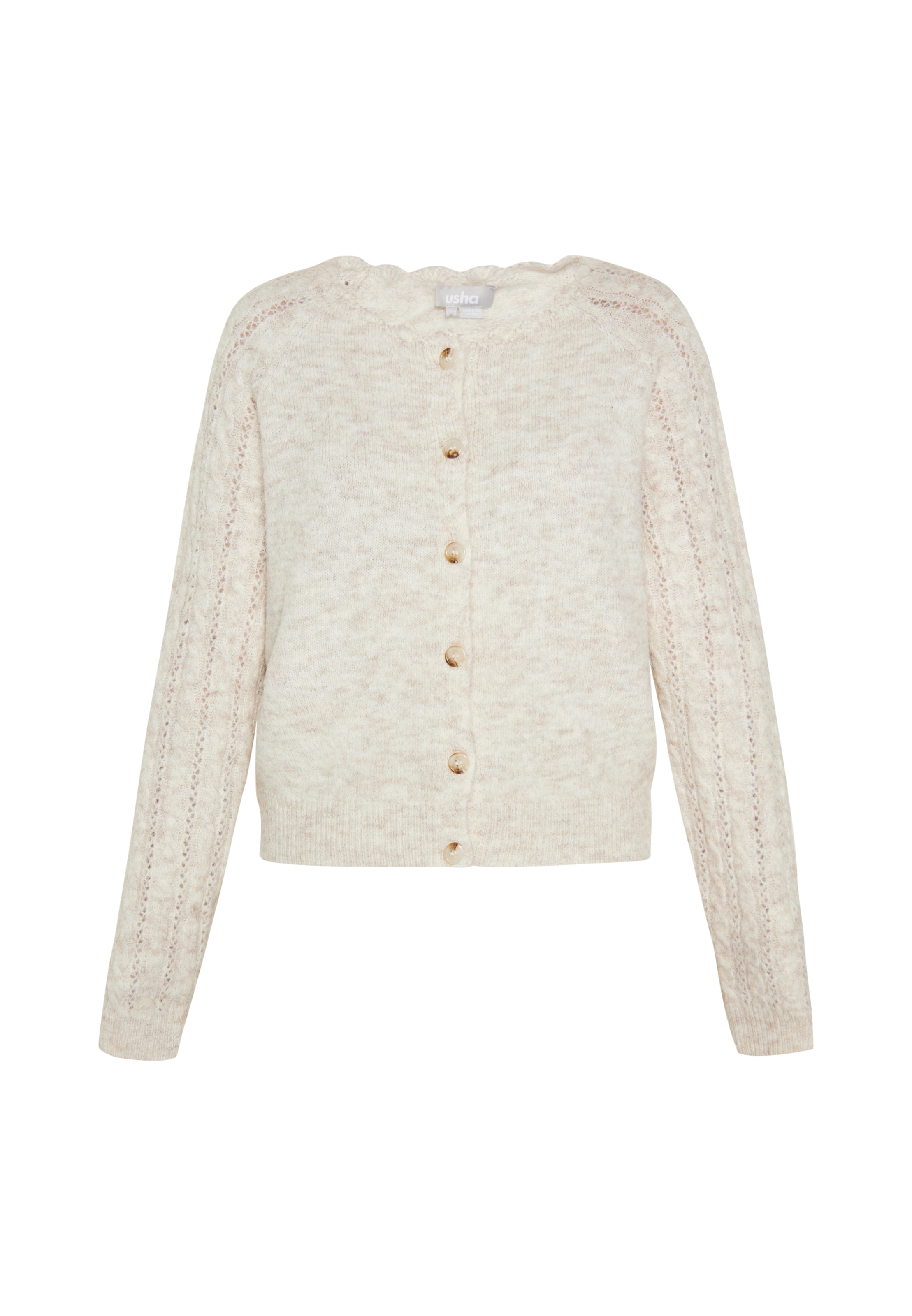 Usha Kardigán - bézs: elől