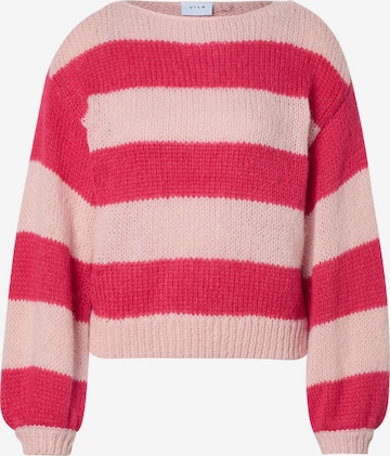 VILA Sweater 'VICHOCA' in Pink: front