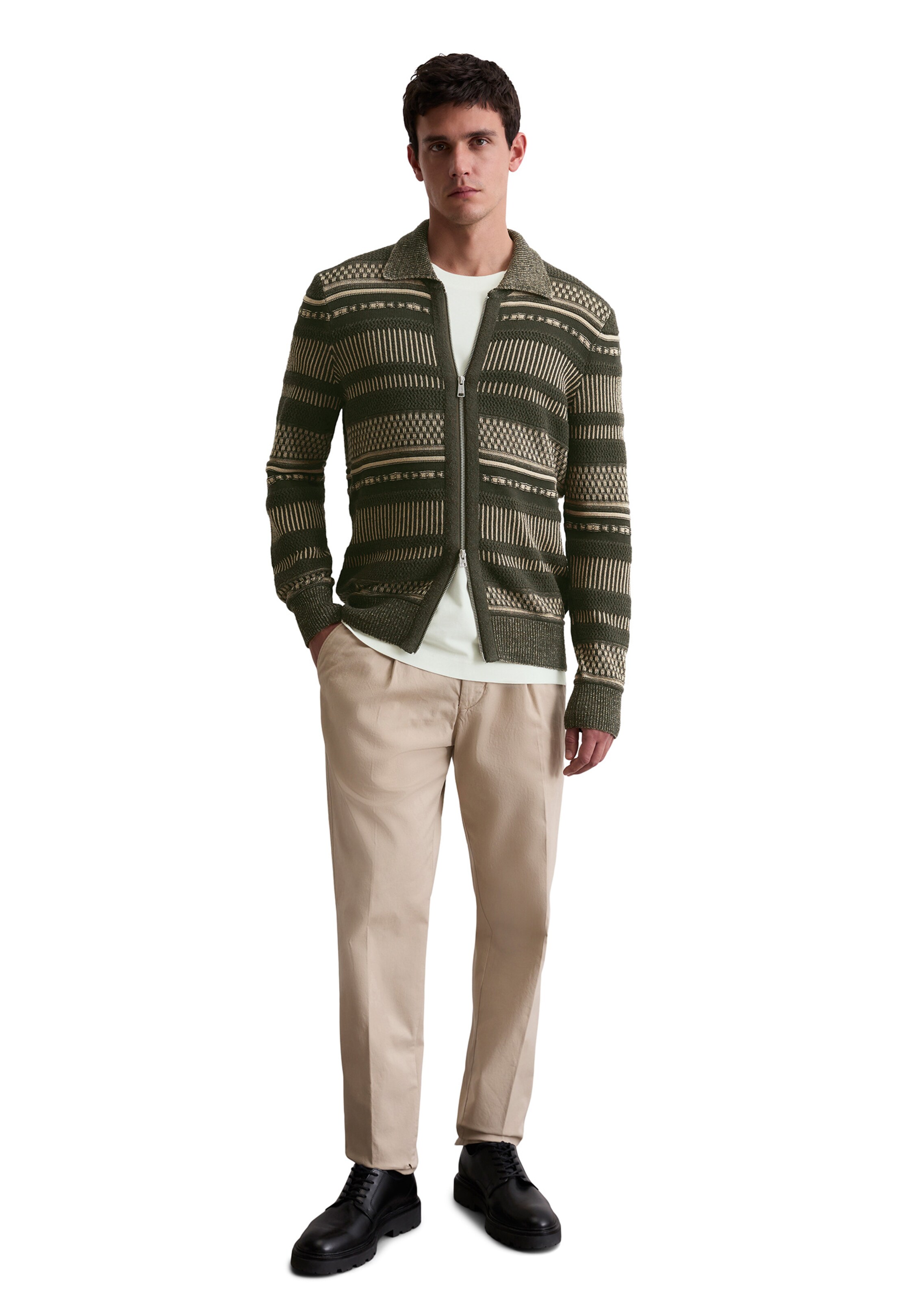 Marc O'Polo Strickjacke in Grün