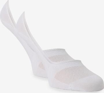 Chaussettes Nils Sundström en blanc : devant