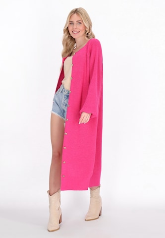 IZIA Gebreid vest in Roze