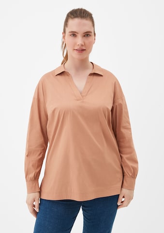 TRIANGLE Blouse in Bruin: voorkant