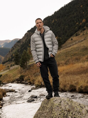 DAN FOX APPAREL Winterjas 'Carlos' in Grijs