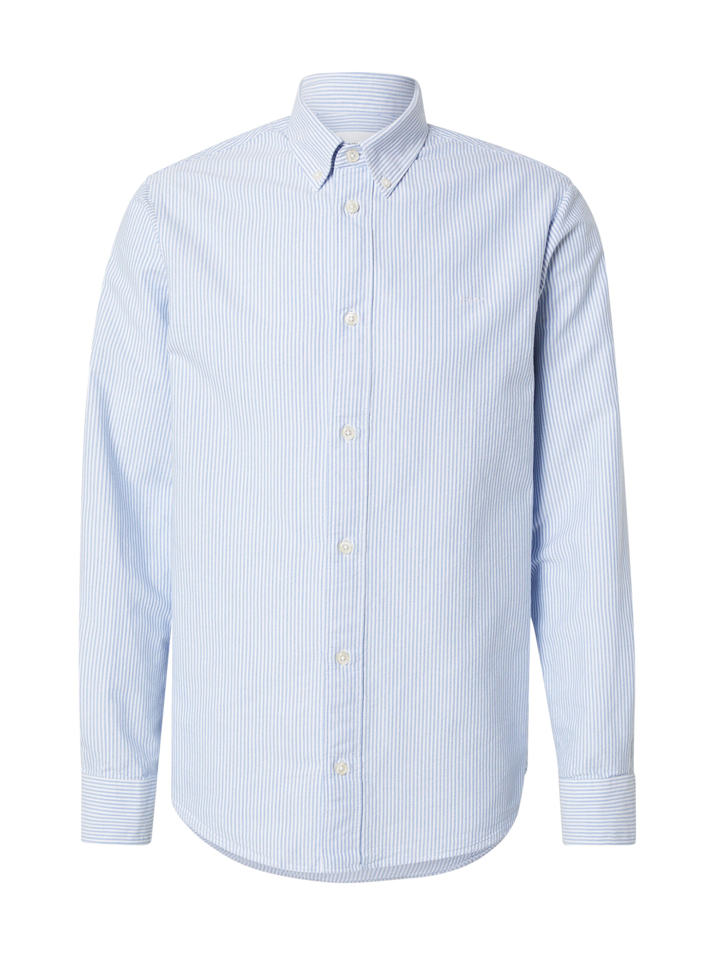 NN07 Klasický střih Košile 'Colby' – modrá: přední strana