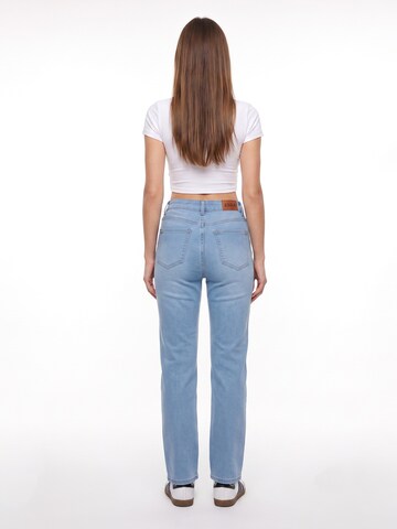 ESRA Regular Jeans 'Straight Leg Jeans aus extra weicher Baumwolle'‌‌‌‌‌‌‌‌ in Blau
