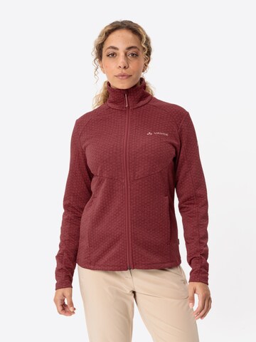 VAUDE Funktionsfleecejacke 'Skomer' (GRS) in Rot: Vorderseite