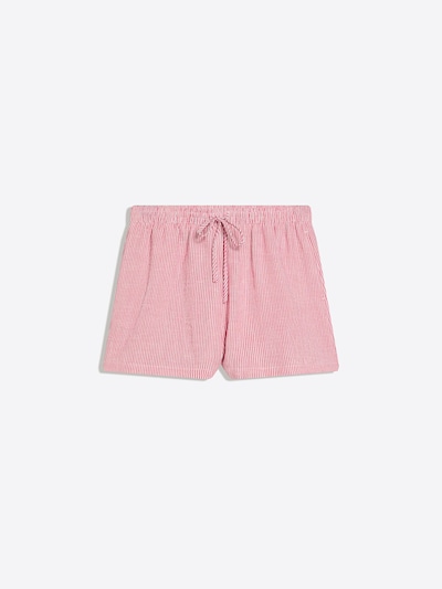 Bershka Hlače v velikosti 34  | grenada / bela barva, Prikaz izdelka
