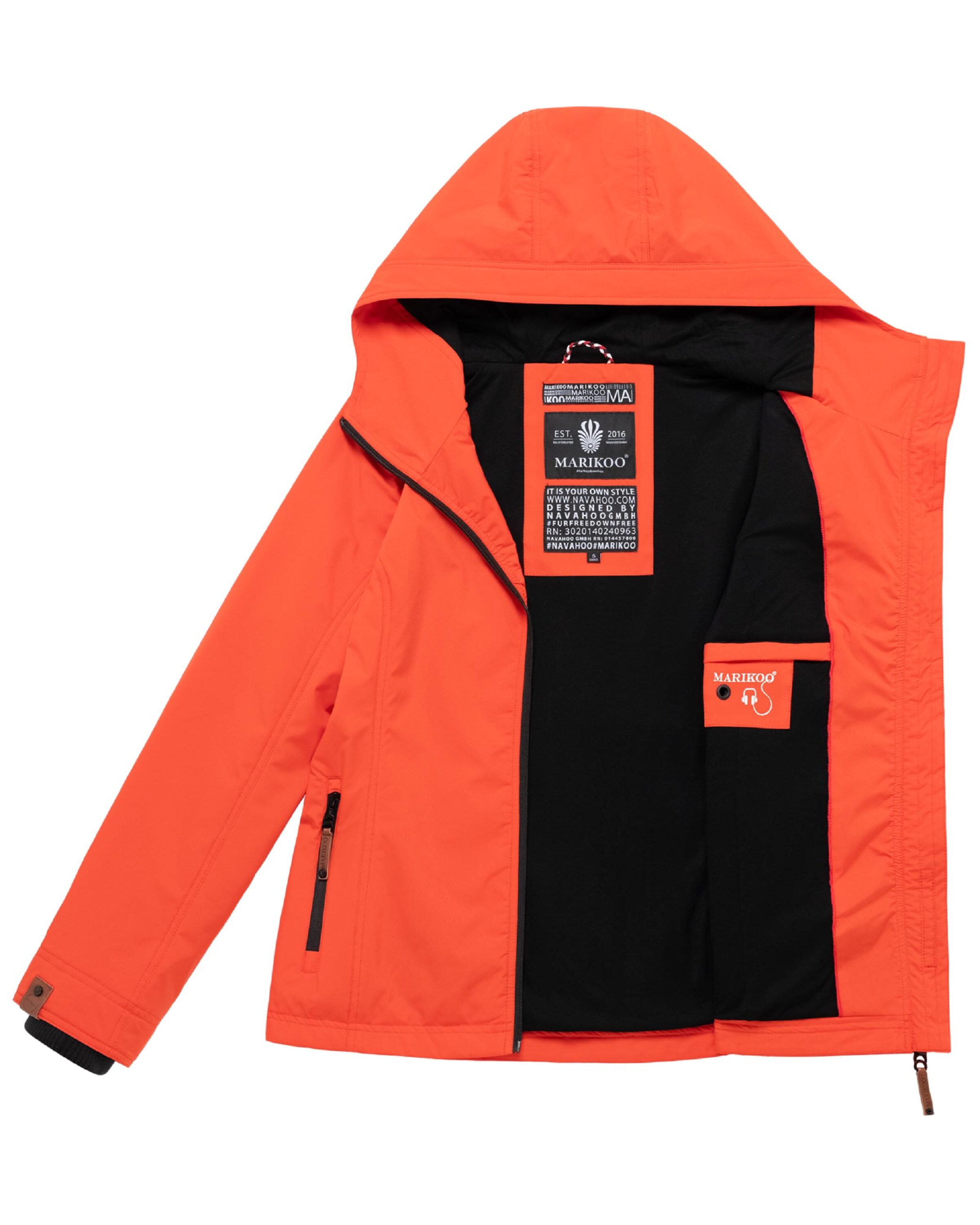 MARIKOO Between-season jacket 'Brombeere' in Orange