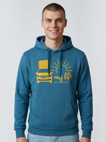 salzhaut Sweatshirt 'My Life' in Blau: Vorderseite