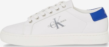 Baskets basses Calvin Klein Jeans en blanc : devant