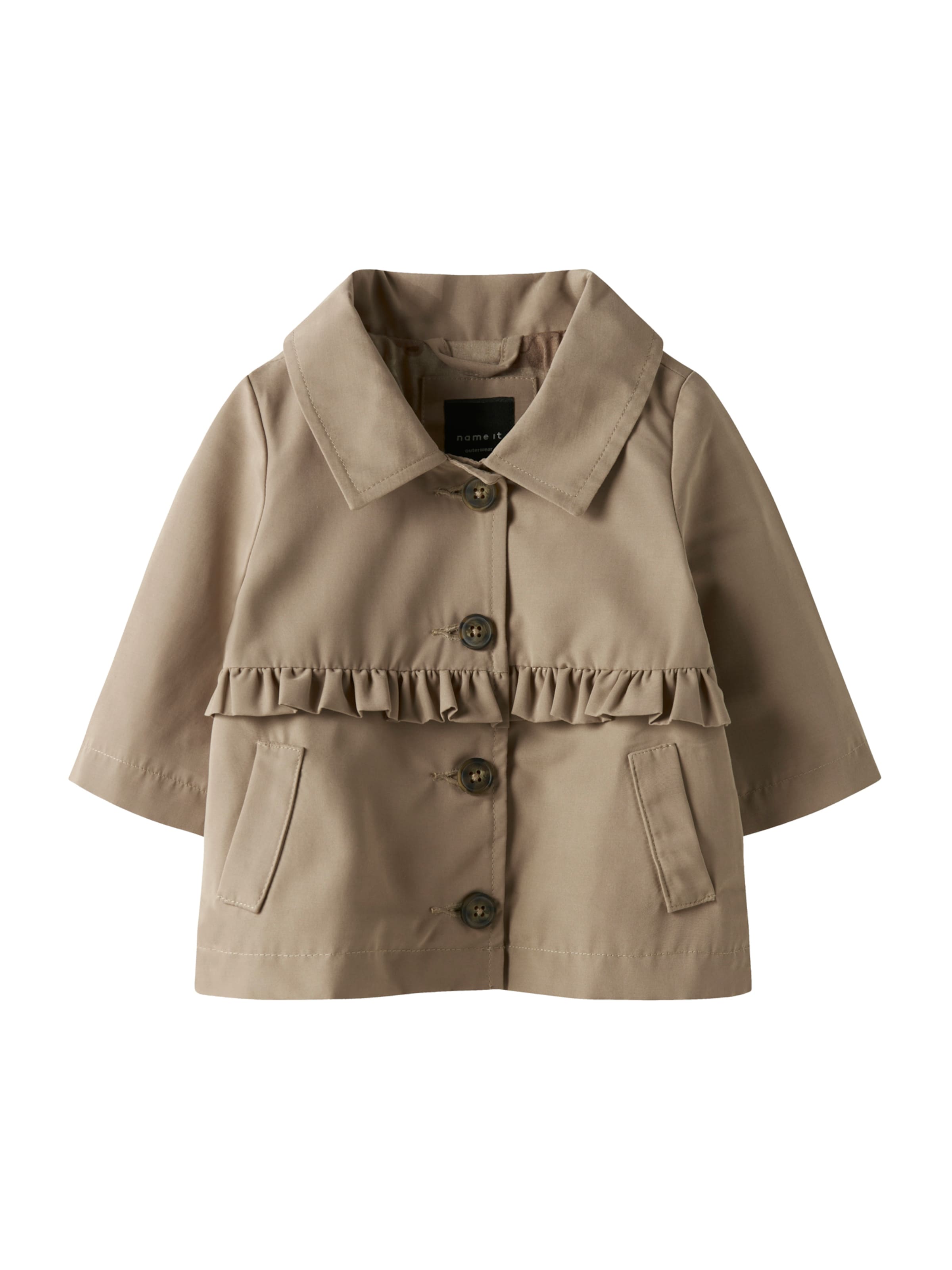 NAME IT - Abrigo 'NBFMadeline' en gris: frente