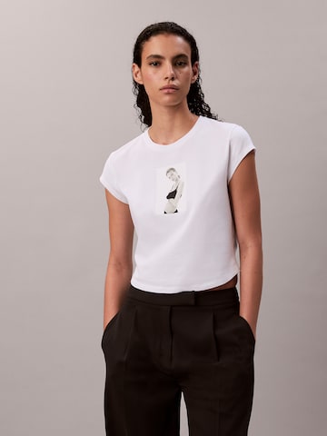 T-shirt 'CLASSIC KATE' Calvin Klein en blanc : devant