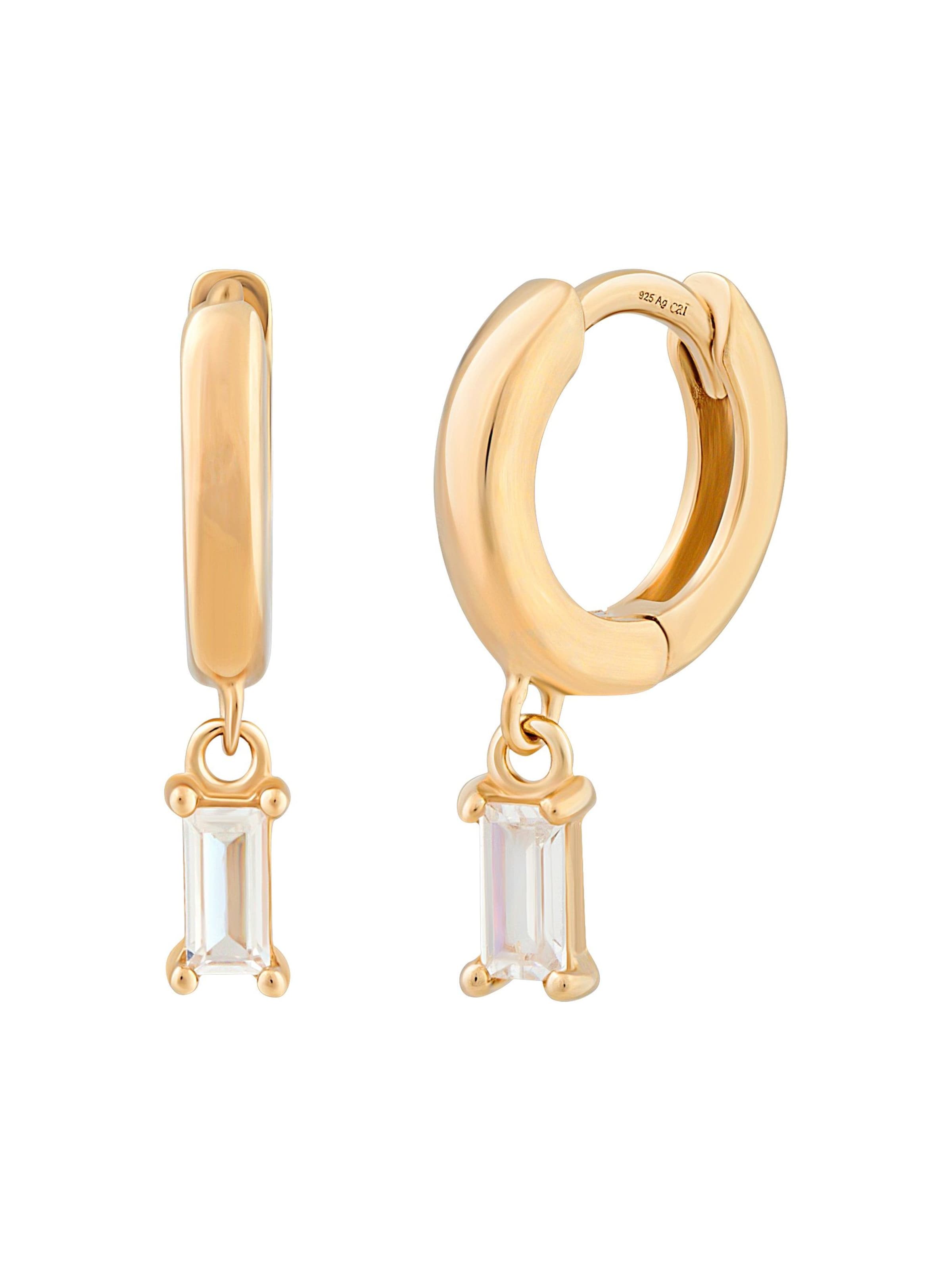 caï Ohrringe in Gelb: Vorderseite