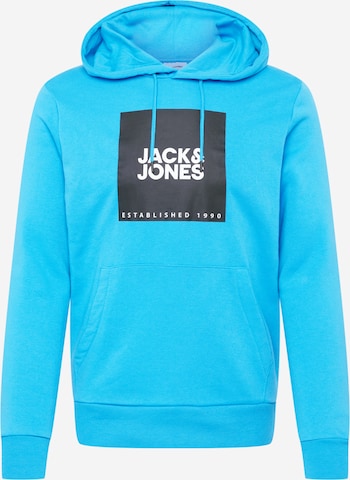 JACK & JONESSweater majica 'Lock' - plava boja: prednji dio