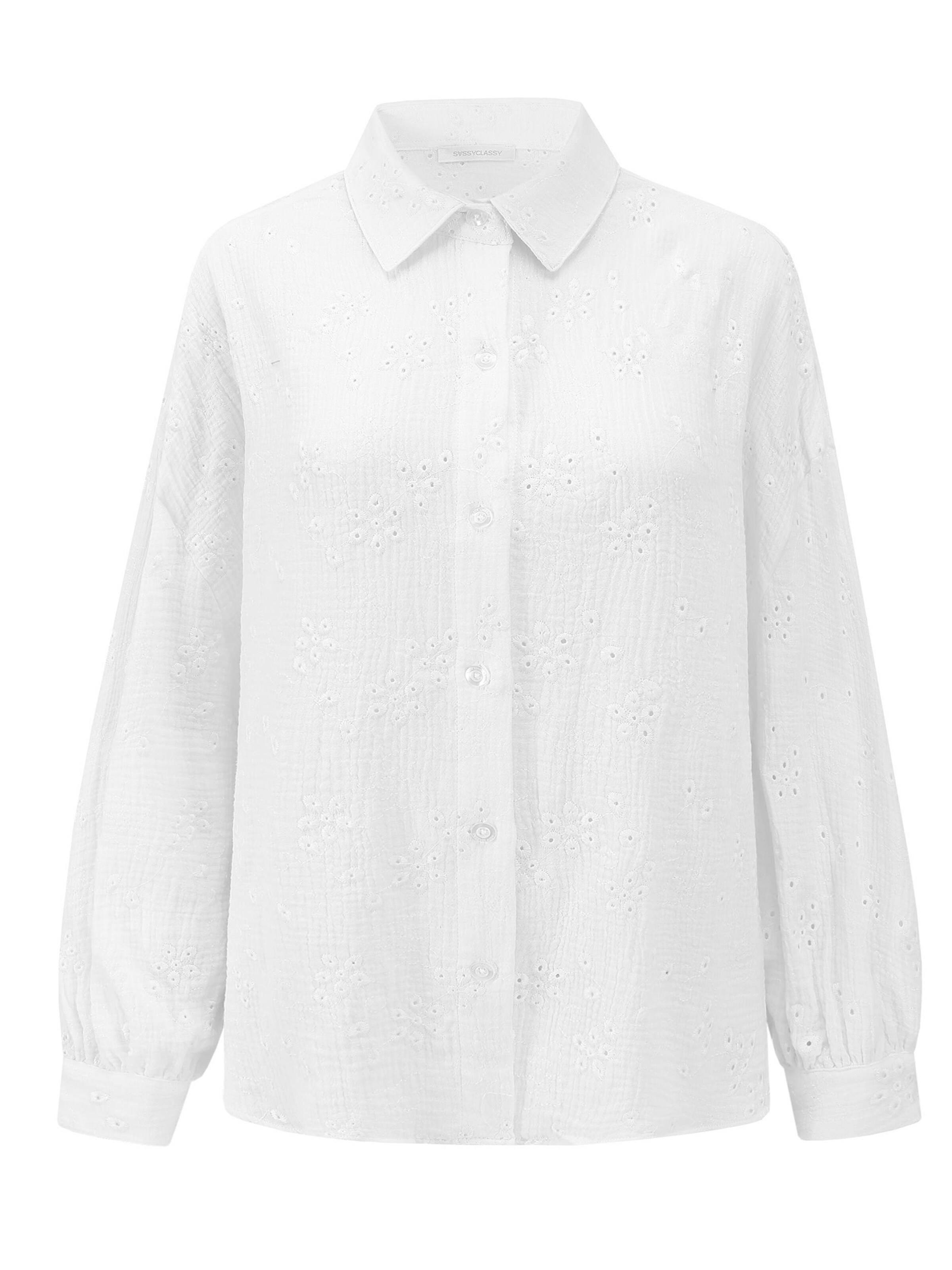 SASSYCLASSY Bluse‌‌‌‌‌‌‌‌ in Beige: Vorderseite