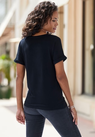 LASCANA T-Shirt in Schwarz