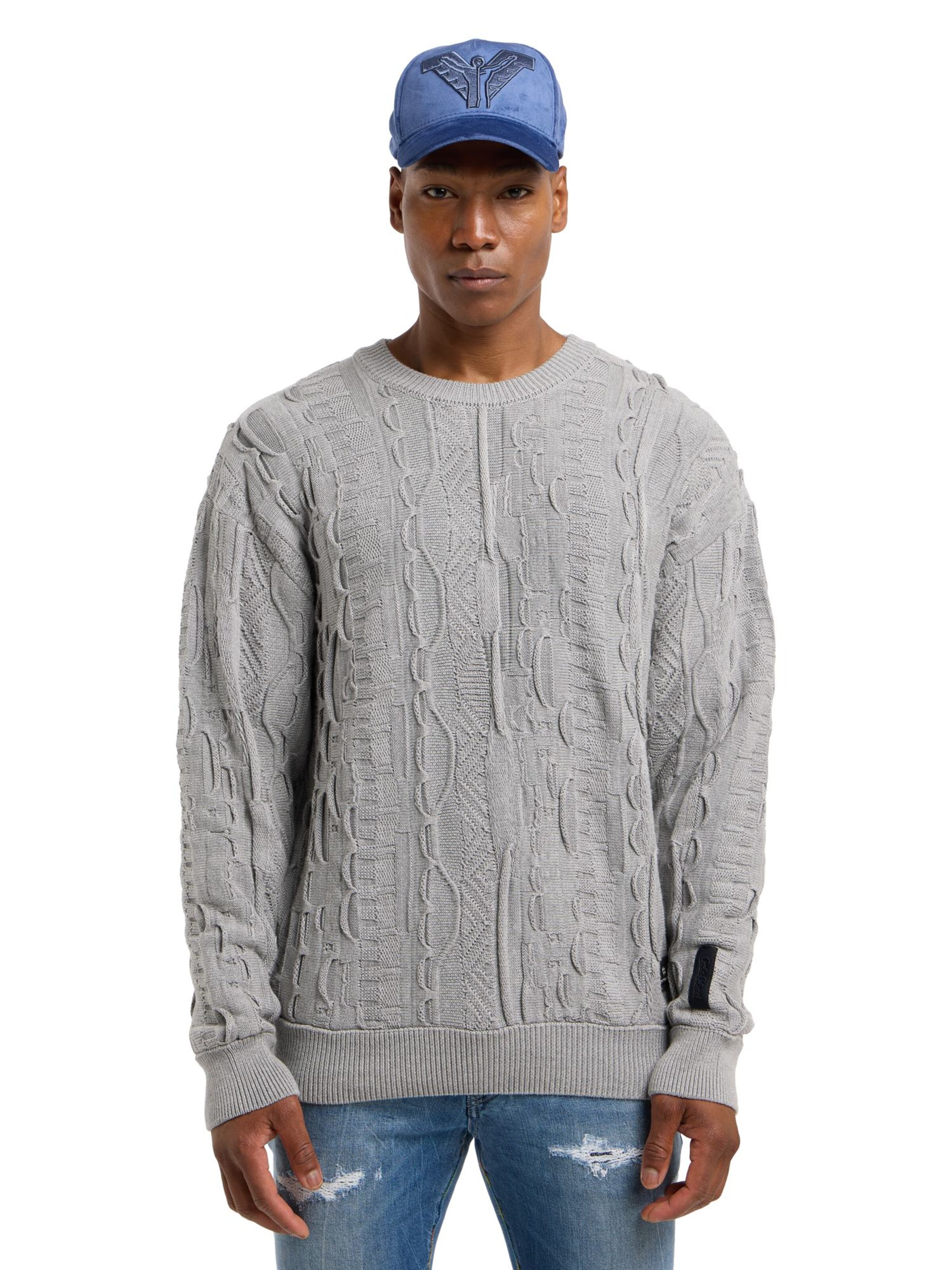 Carlo Colucci Trui 'Dima' in Grijs: voorkant