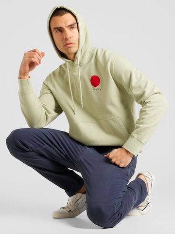 EDWIN Sweatshirt 'Japanese Sun' in Green